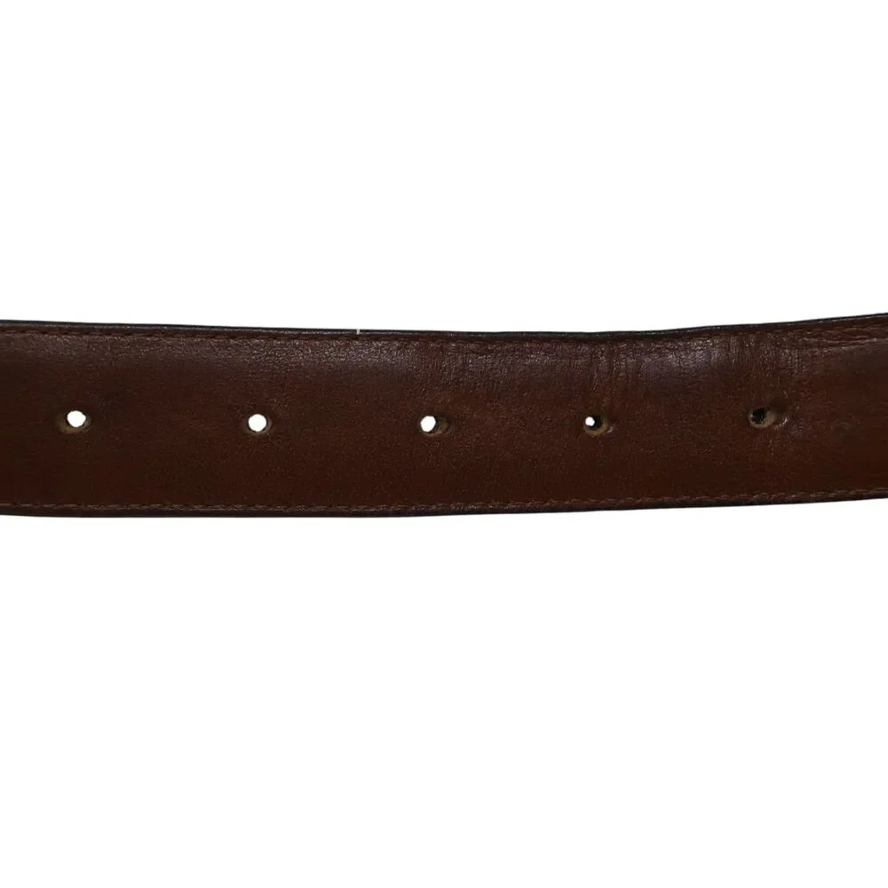 Coach Black Leather Gold Buckle‎ Classic Belt Size 38